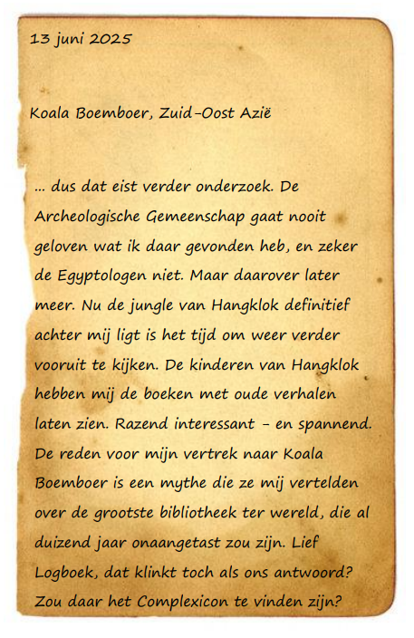 Schermafbeelding logboek Loïs Lore
